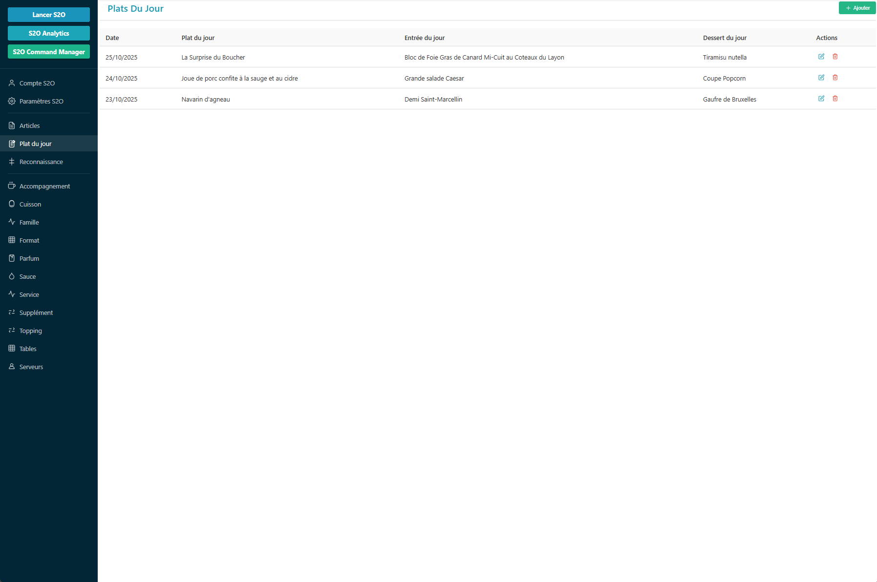 s2o Prog Plat Du Jour